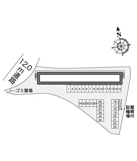 ★手数料０円★丸亀市土器町東８丁目　月極駐車場（LP）